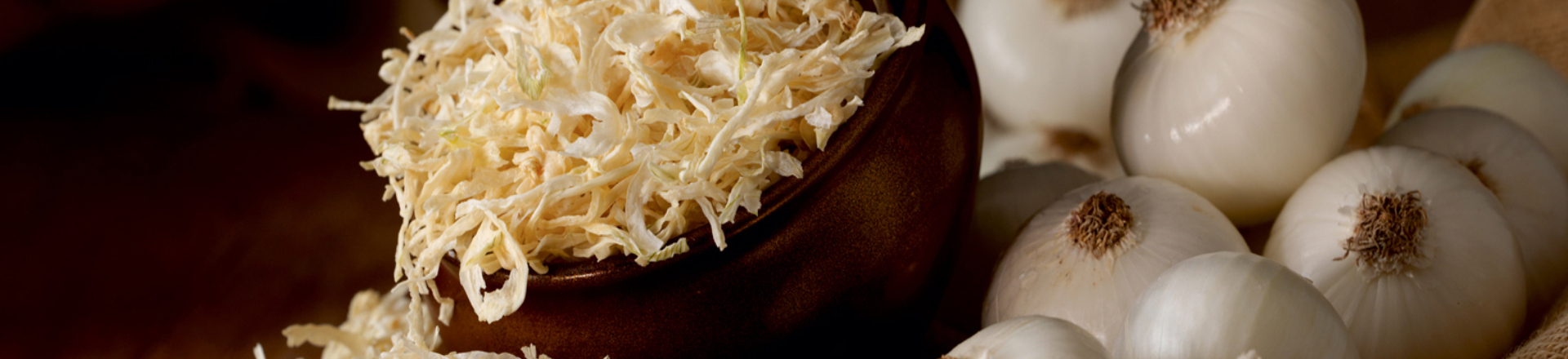 Elegant Wheel Dehydrated White Onion Banner